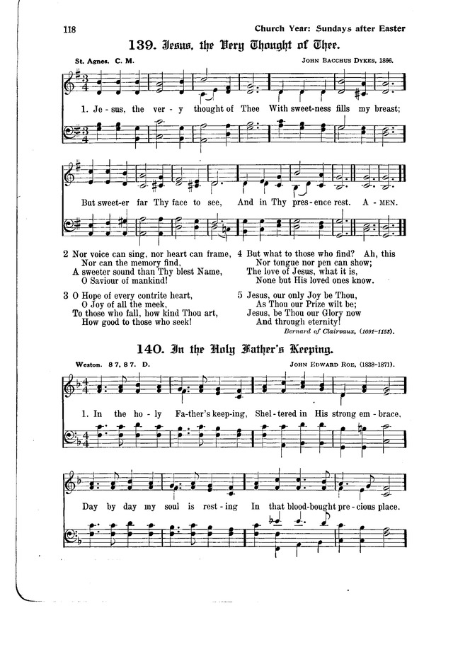 The Hymnal and Order of Service page 118