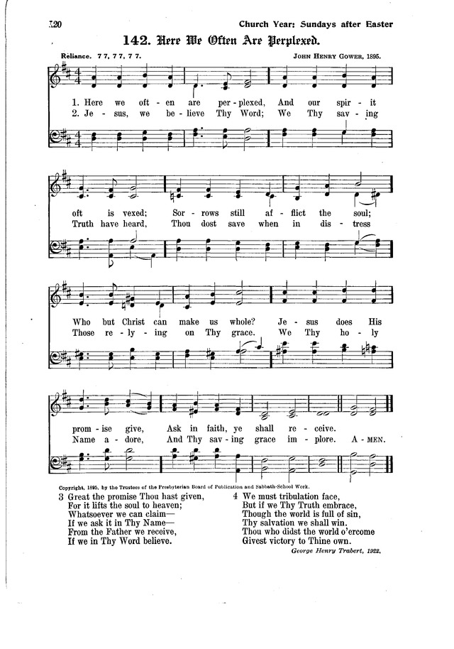 The Hymnal and Order of Service page 120
