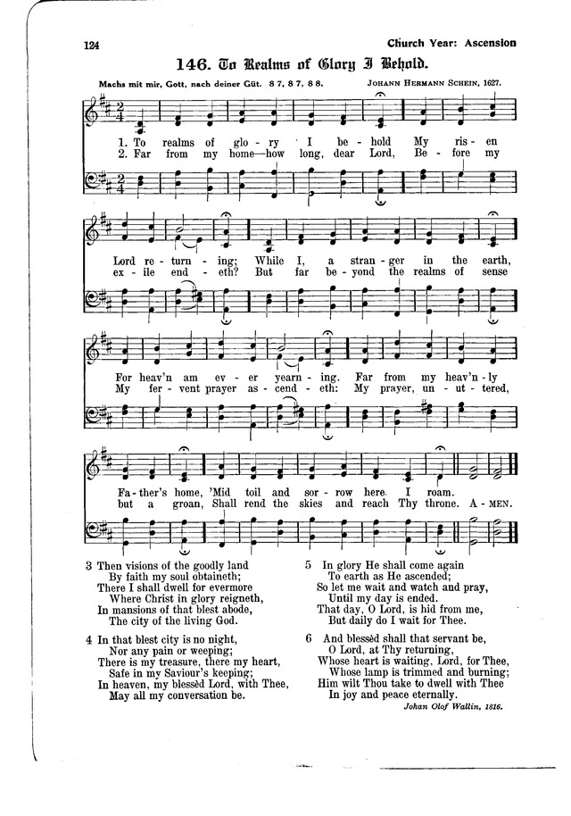 The Hymnal and Order of Service page 124