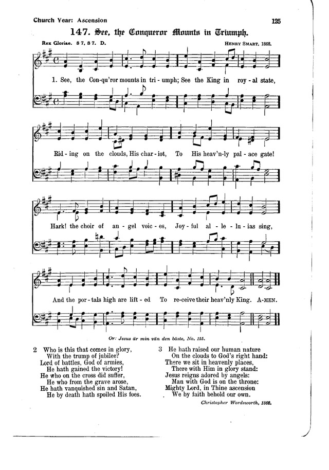 The Hymnal and Order of Service page 125