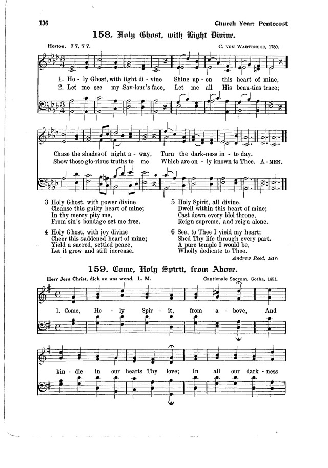 The Hymnal and Order of Service page 136