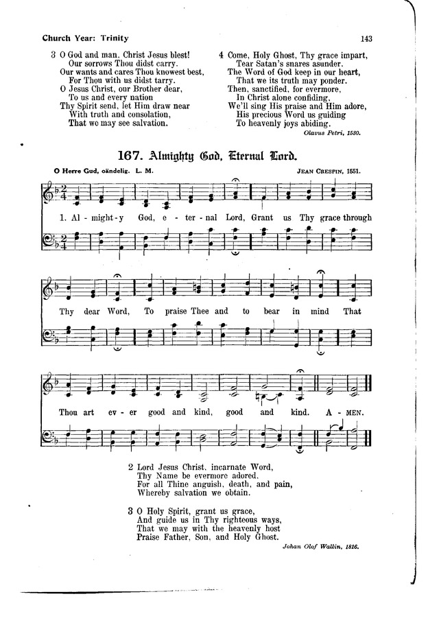The Hymnal and Order of Service page 143