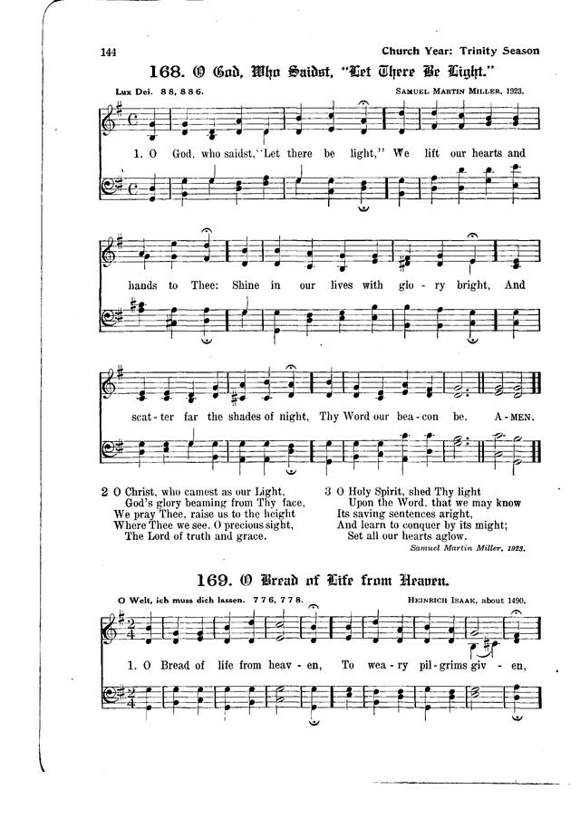 The Hymnal and Order of Service page 144