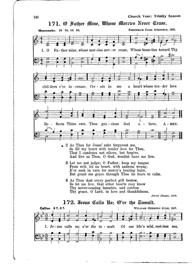 The Hymnal and Order of Service page 146