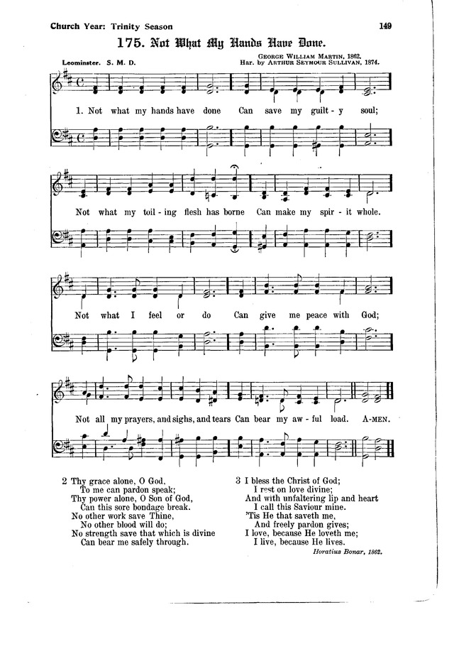 The Hymnal and Order of Service page 149