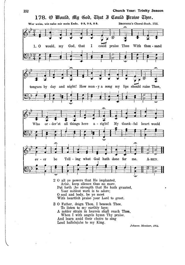 The Hymnal and Order of Service page 152