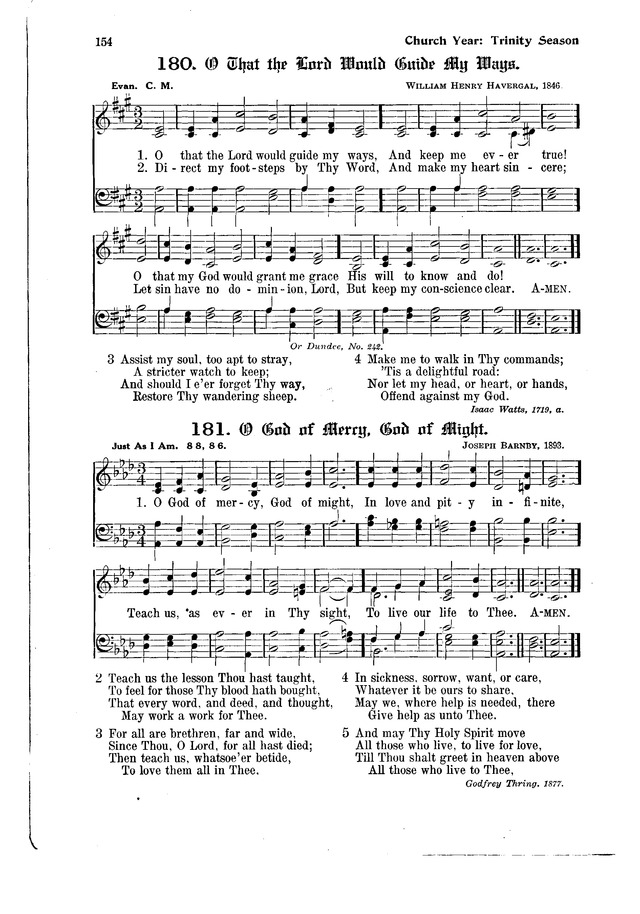 The Hymnal and Order of Service page 154