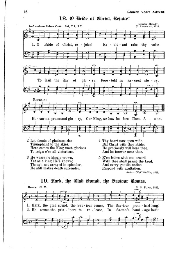 The Hymnal and Order of Service page 16