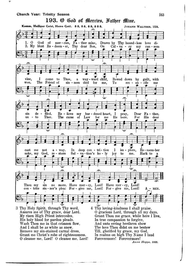 The Hymnal and Order of Service page 163