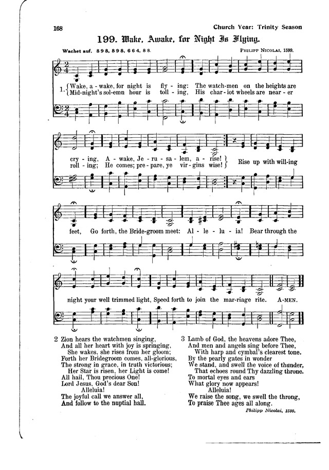 The Hymnal and Order of Service page 168