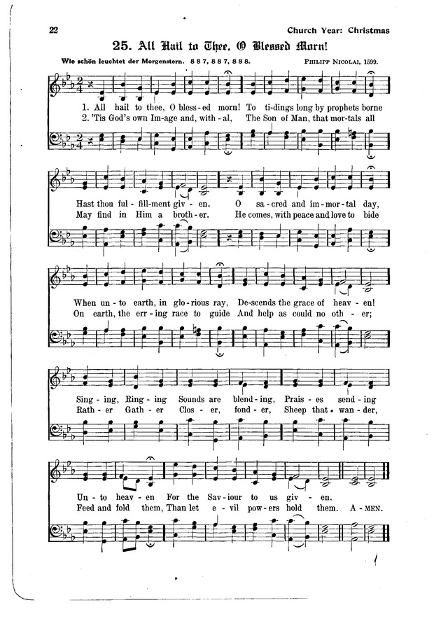 The Hymnal and Order of Service page 22