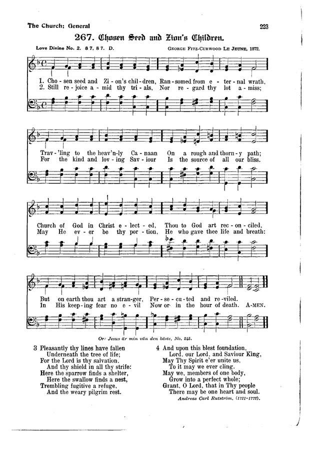 The Hymnal and Order of Service page 223