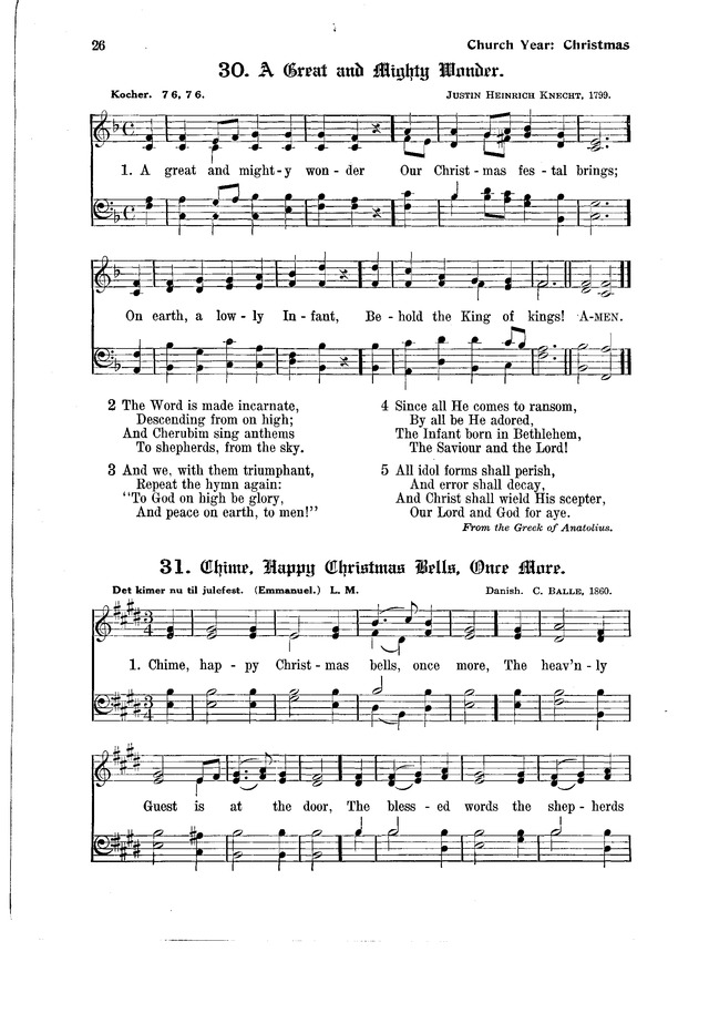 The Hymnal and Order of Service page 26