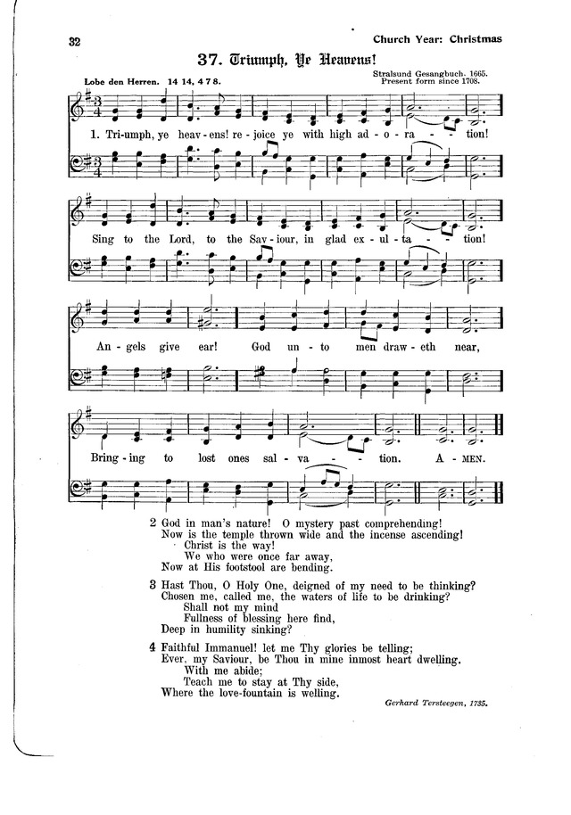 The Hymnal and Order of Service page 32