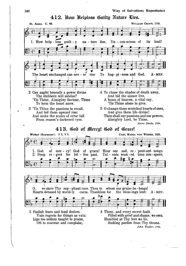 The Hymnal and Order of Service page 340