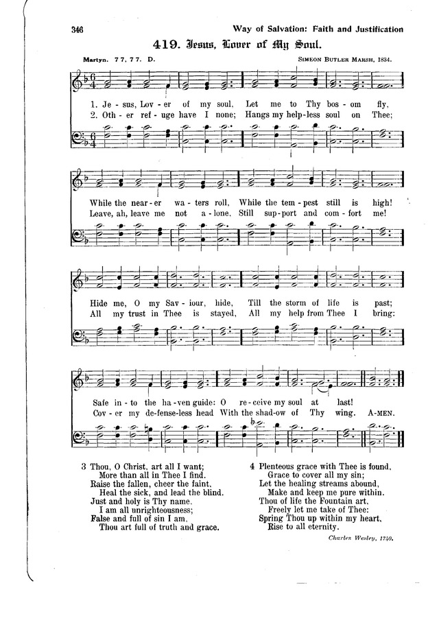 The Hymnal and Order of Service page 346