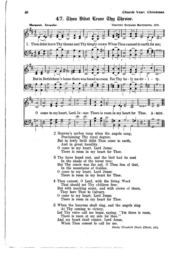 The Hymnal and Order of Service page 40