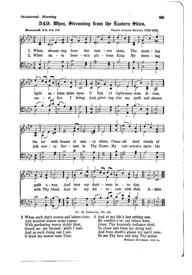 The Hymnal and Order of Service page 449