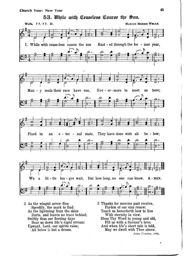 The Hymnal and Order of Service page 45