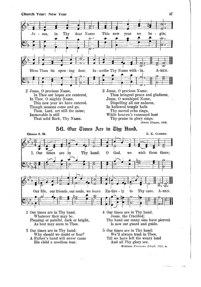 The Hymnal and Order of Service page 47