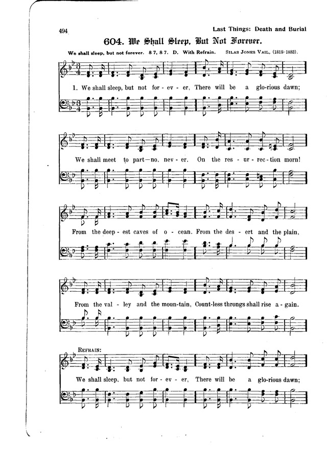 The Hymnal and Order of Service page 494