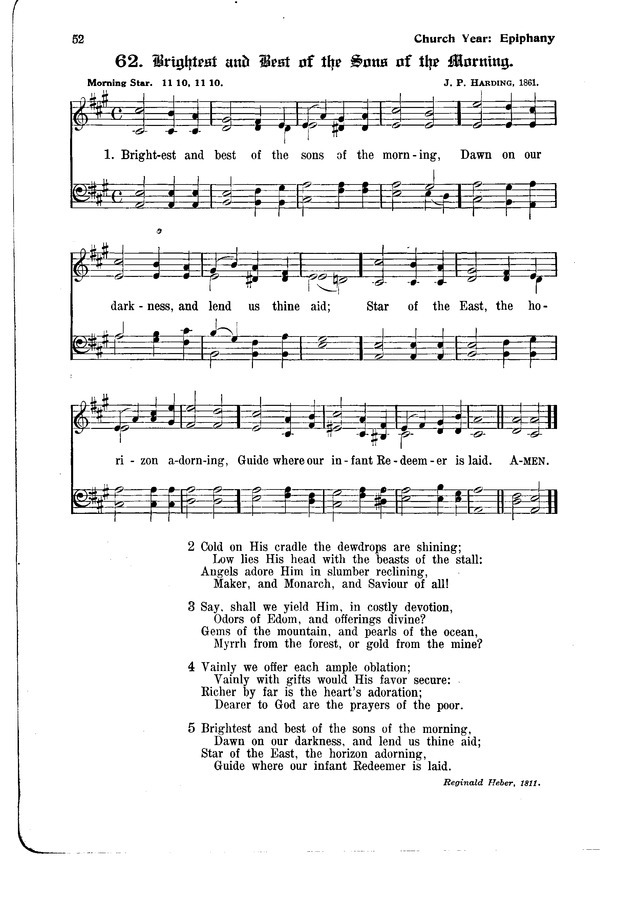 The Hymnal and Order of Service page 52