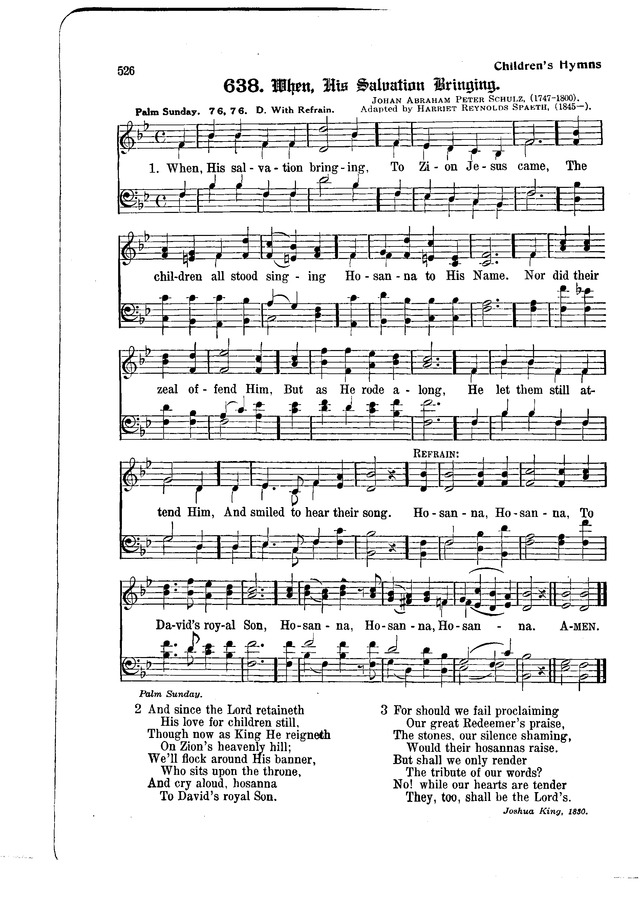 The Hymnal and Order of Service page 526