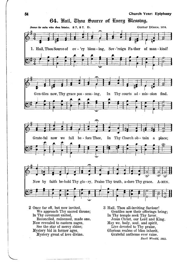 The Hymnal and Order of Service page 54