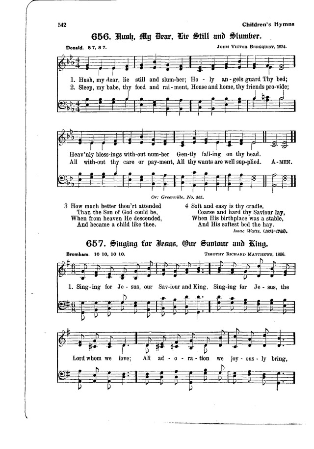 The Hymnal and Order of Service page 542