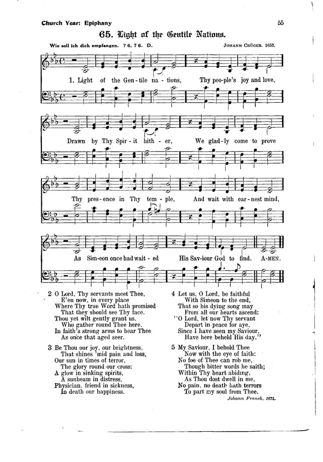 The Hymnal and Order of Service page 55