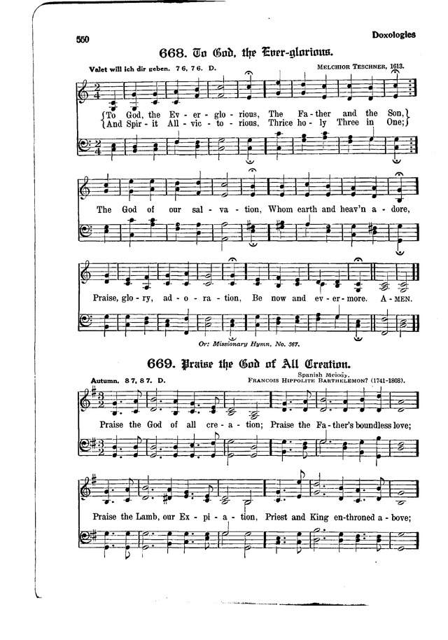 The Hymnal and Order of Service page 550