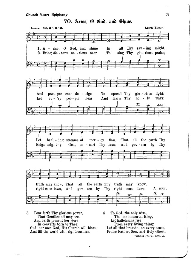 The Hymnal and Order of Service page 59