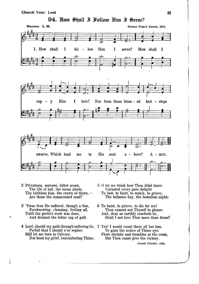 The Hymnal and Order of Service page 81