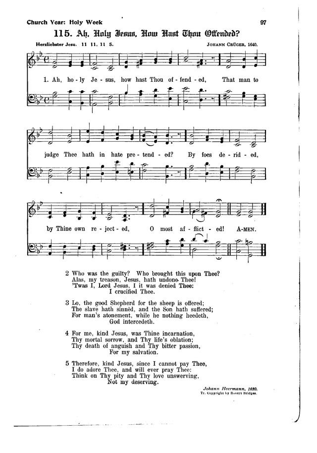 The Hymnal and Order of Service page 97
