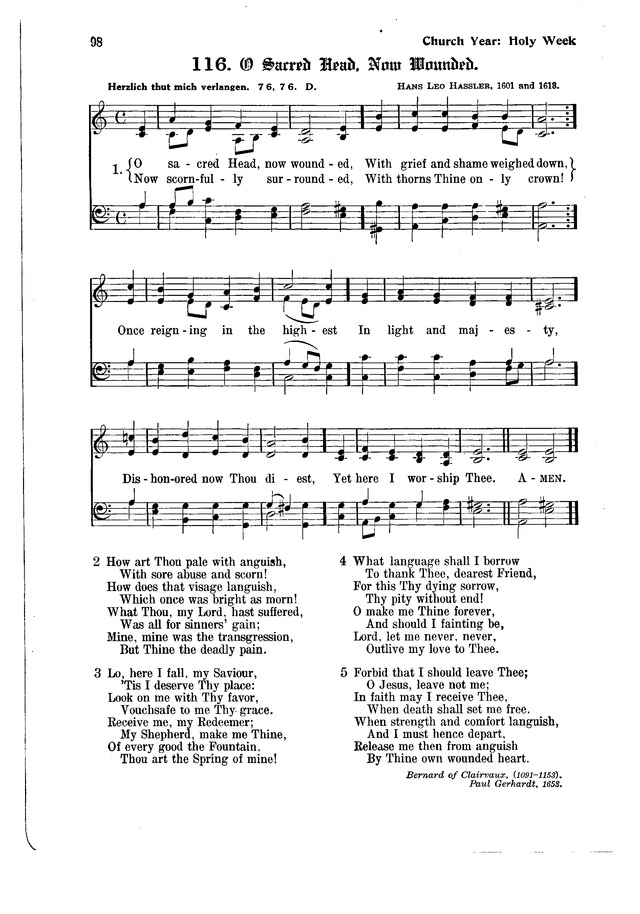 The Hymnal and Order of Service page 98