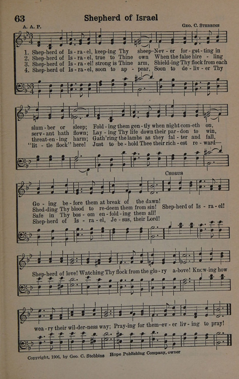 Hymns of Praise Numbers One and Two Combined: for the church and Sunday school page 63