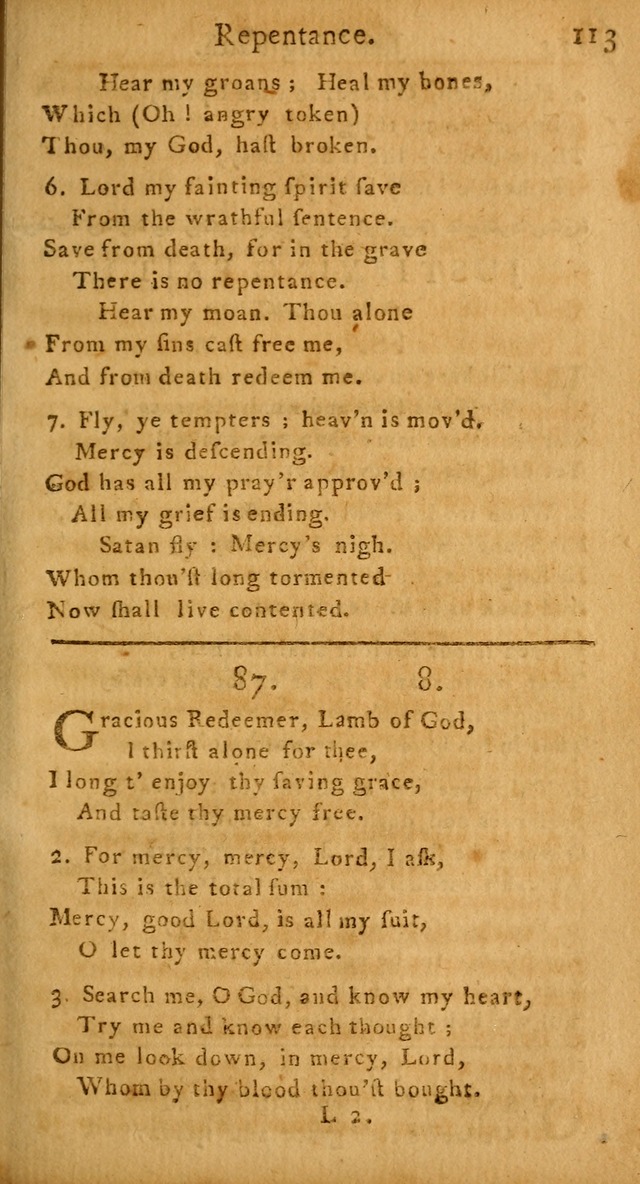 A Hymn and Prayer-Book: for the use of such Lutheran churches as Use the English language page 113