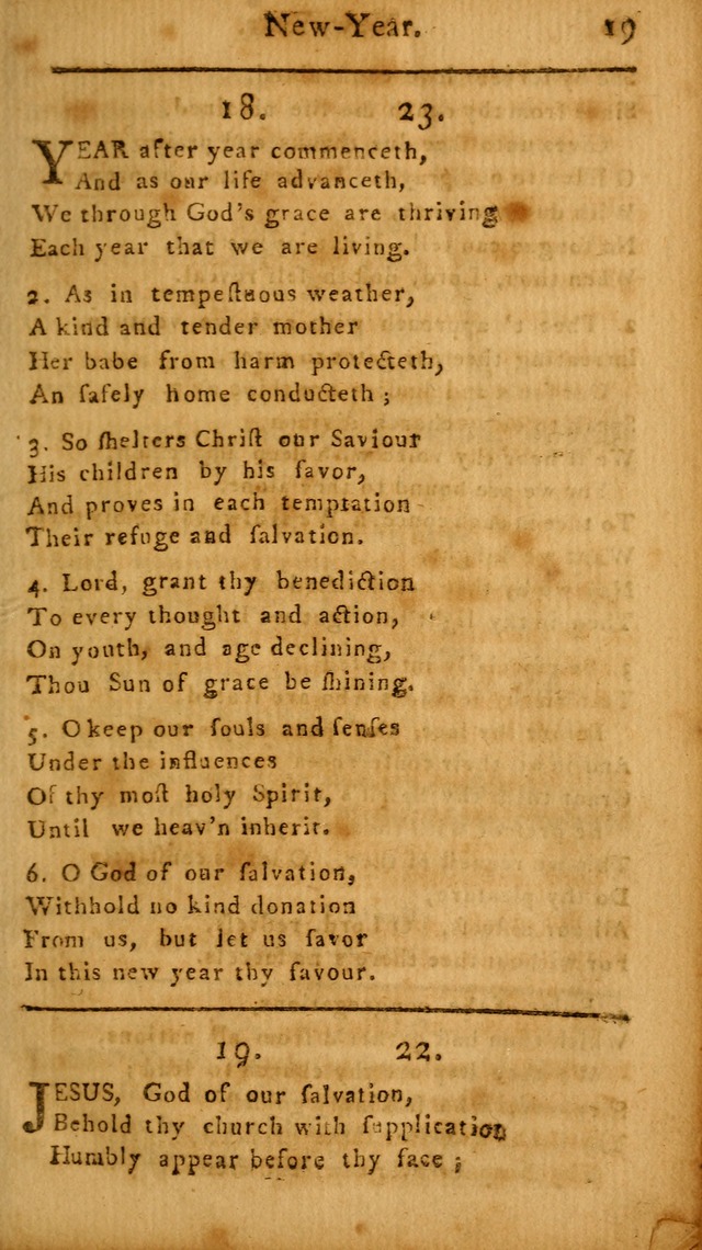 A Hymn and Prayer-Book: for the use of such Lutheran churches as Use the English language page 19