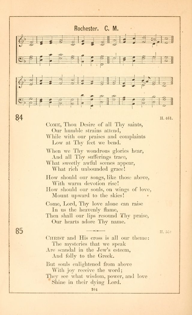 Hymnal of the Presbyterian Church page 102