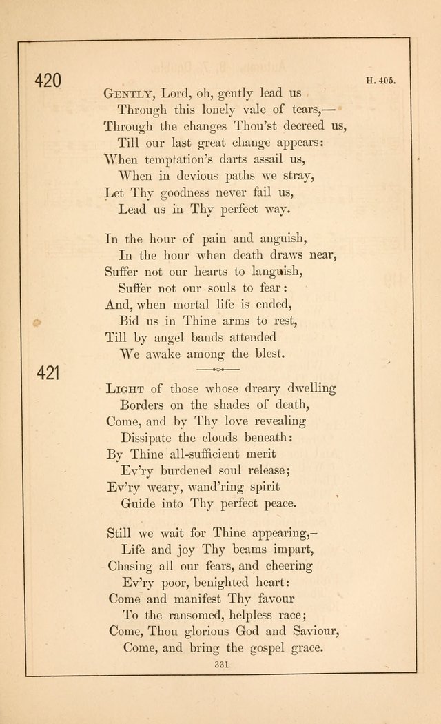 Hymnal of the Presbyterian Church page 329