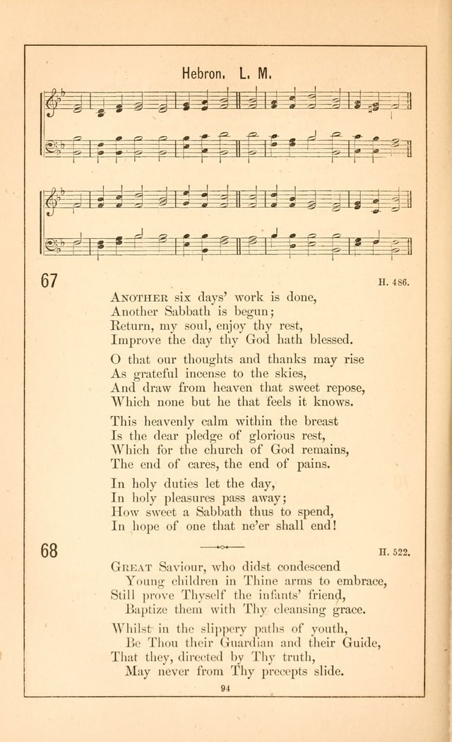 Hymnal of the Presbyterian Church page 92