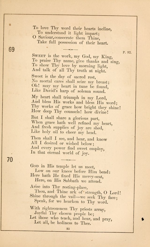 Hymnal of the Presbyterian Church page 93