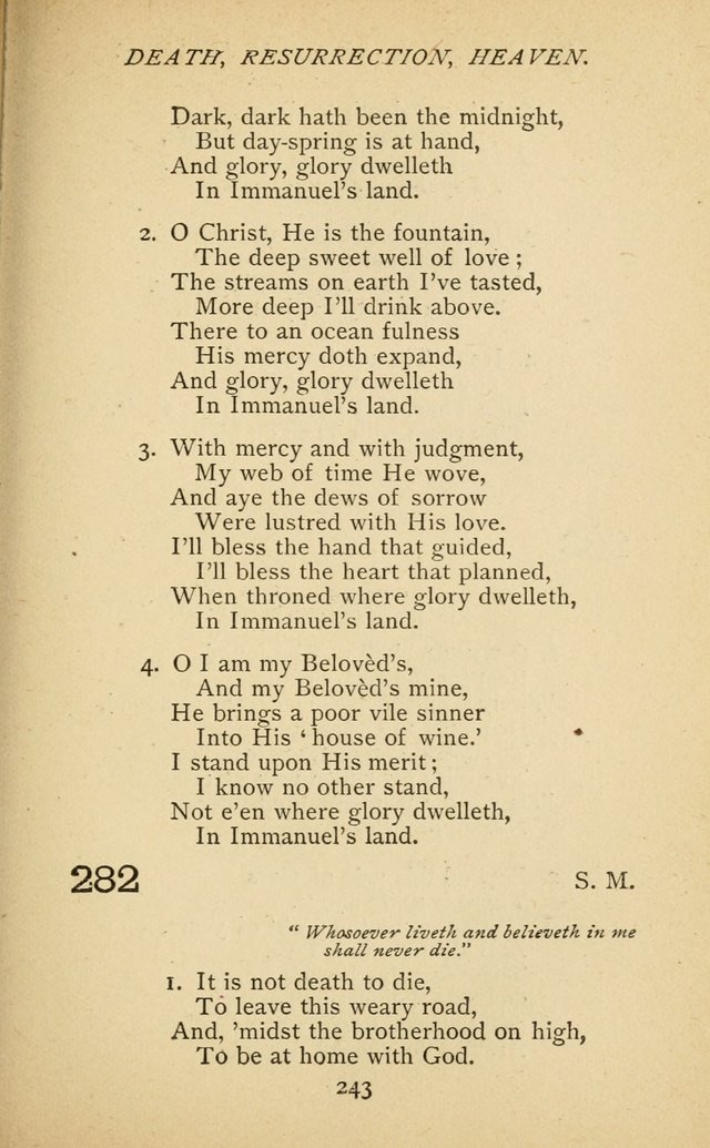 Hymnal of the Presbyterian Church in Canada page 243