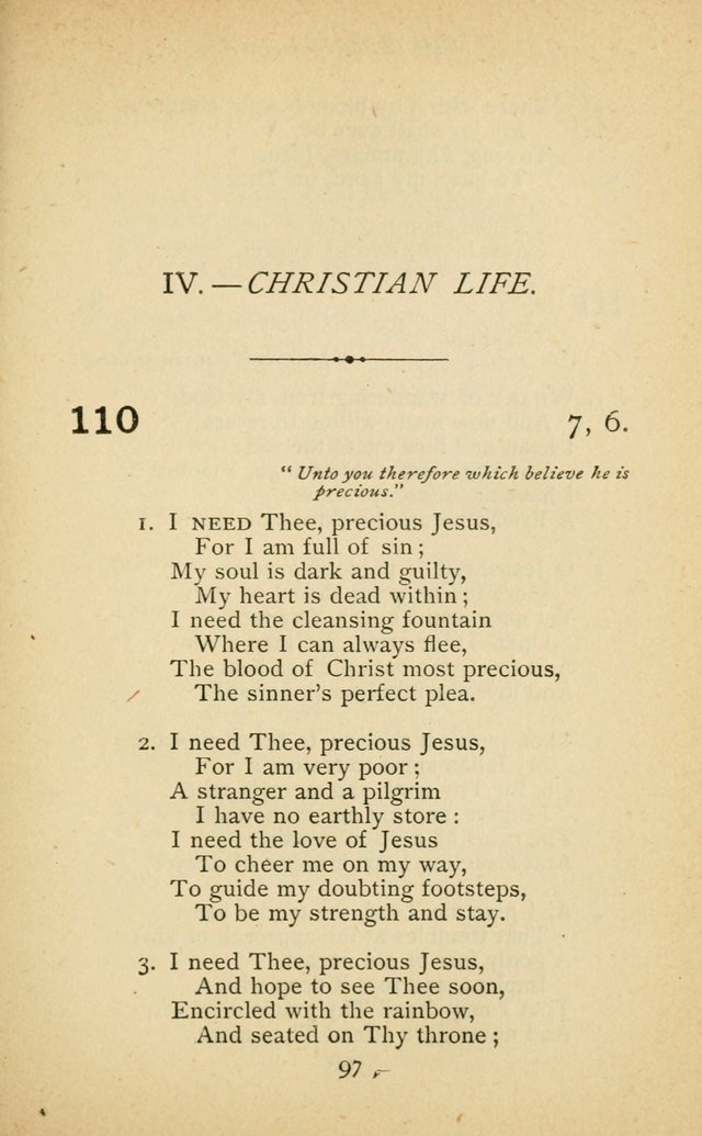 Hymnal of the Presbyterian Church in Canada page 97