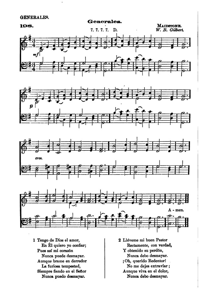 Himnario provisional con los cánticos: Según el uso de la Iglesia Episcopal Americana, para Congregaciones Españoles page 148