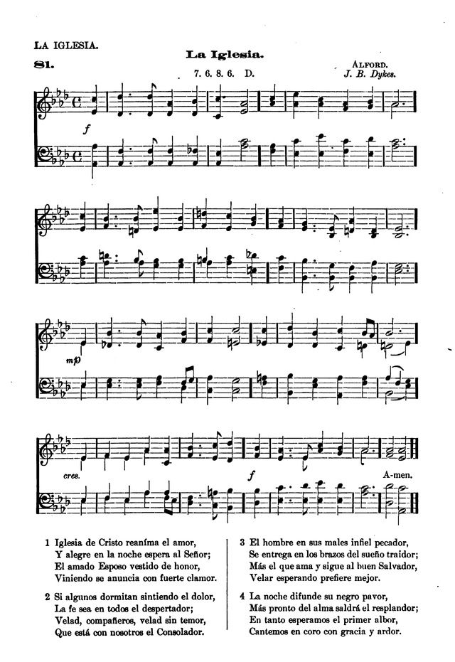 Himnario provisional con los cánticos: Según el uso de la Iglesia Episcopal Americana, para Congregaciones Españoles page 69