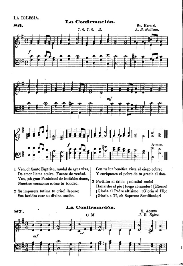 Himnario provisional con los cánticos: Según el uso de la Iglesia Episcopal Americana, para Congregaciones Españoles page 74