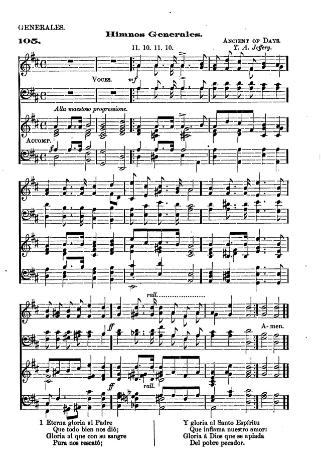 Himnario provisional con los cánticos: Según el uso de la Iglesia Episcopal Americana, para Congregaciones Españoles page 87