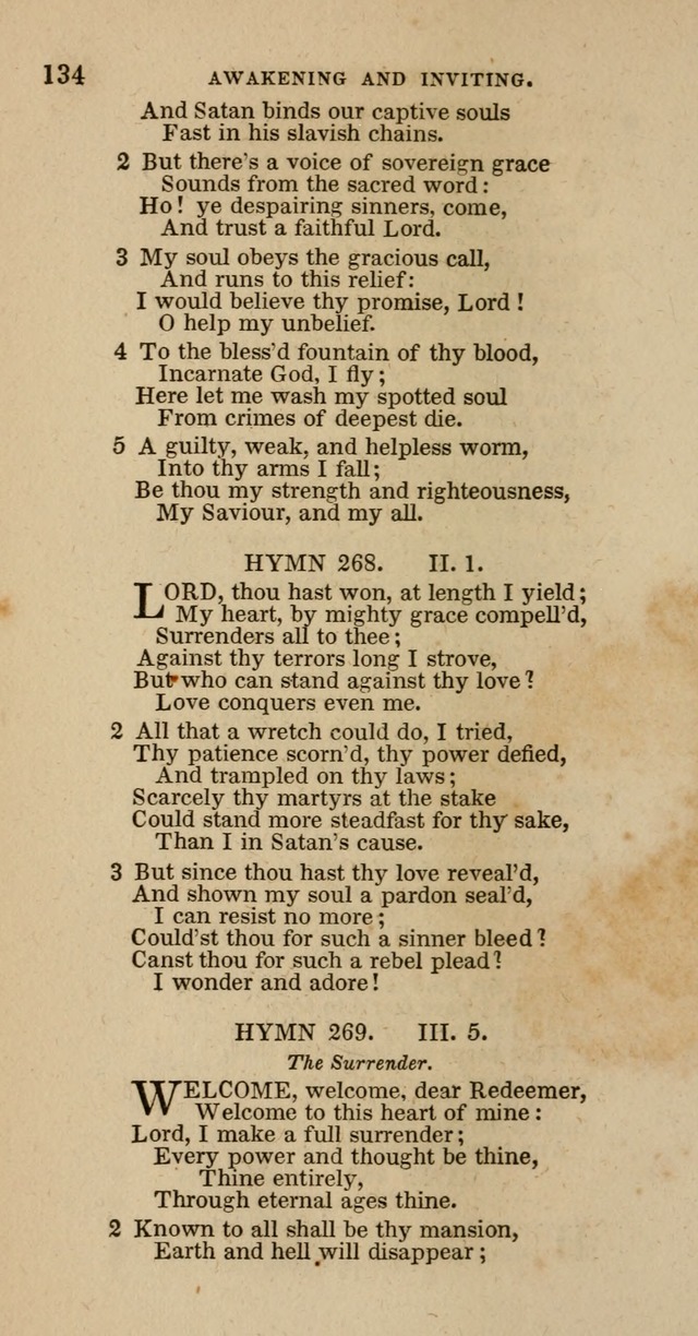 Hymns of the Protestant Episcopal Church of the United States, as authorized by the General Convention: with an additional selection page 134