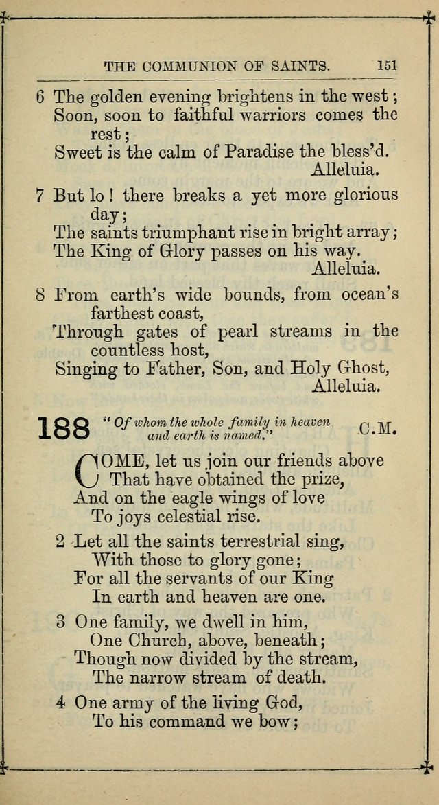 Hymnal: according to the use of the Protestant Episcopal Church in the United States of America : Revised edition (1874) page 166